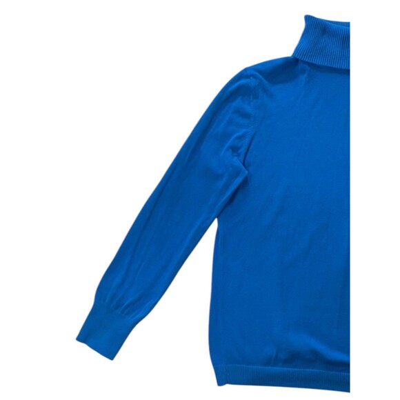 Gap Womens Turtleneck Sweater Blue Ribbed Neck & Cuff Area Only Size XL - Picture 10 of 10